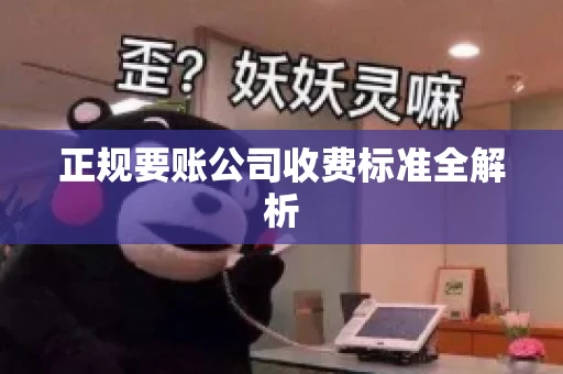 正规要账公司收费标准全解析