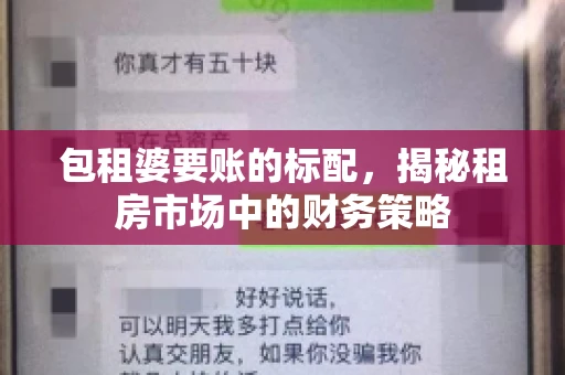 包租婆要账的标配，揭秘租房市场中的财务策略