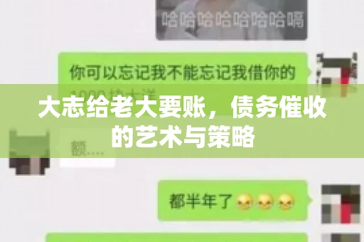 大志给老大要账,债务催收的艺术与策略 大志给老大要账,债务催收的艺术与策略
