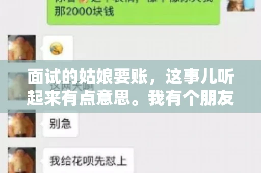 面试的姑娘要账，这事儿听起来有点意思。我有个朋友，她最近就遇到了这样一件事。说起来，这事儿还挺有代表性的，咱们就聊聊这个“面试的姑娘要账”的故事吧。