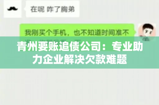 青州要账追债公司：专业助力企业解决欠款难题