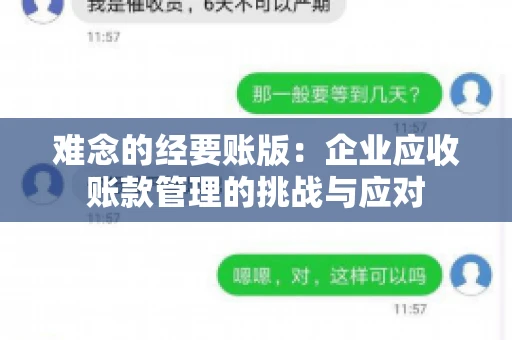 难念的经要账版：企业应收账款管理的挑战与应对
