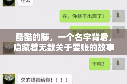 酷酷的滕，一个名字背后，隐藏着无数关于要账的故事。今天，就让我来带你走进这个充满挑战与奇遇的世界，一起看看酷酷的滕是如何在要账的道路上，闯出一片天地的。