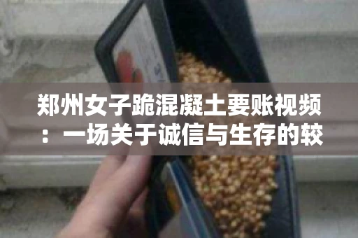 郑州女子跪混凝土要账视频：一场关于诚信与生存的较量
