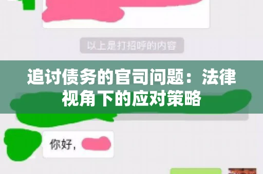 追讨债务的官司问题：法律视角下的应对策略