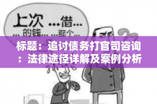 标题：追讨债务打官司咨询：法律途径详解及案例分析