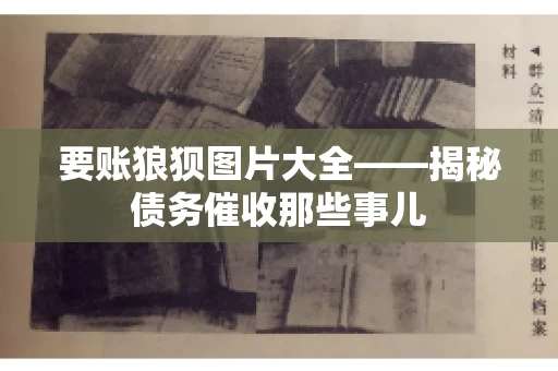 要账狼狈图片大全——揭秘债务催收那些事儿