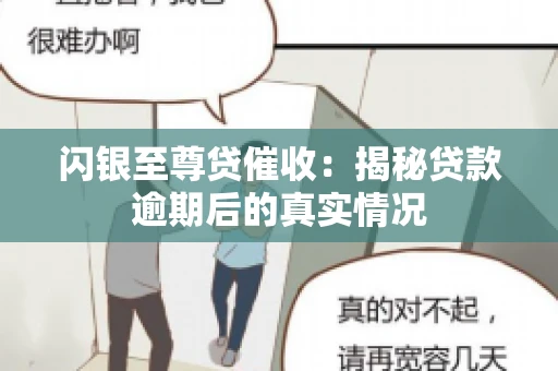 闪银至尊贷催收：揭秘贷款逾期后的真实情况