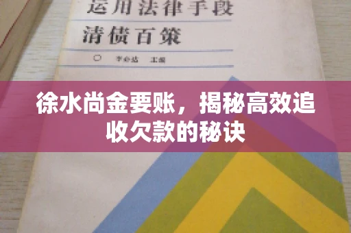 徐水尚金要账，揭秘高效追收欠款的秘诀