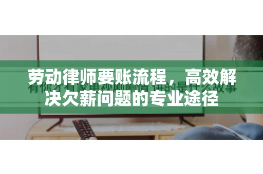 劳动律师要账流程，高效解决欠薪问题的专业途径