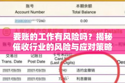 要账的工作有风险吗？揭秘催收行业的风险与应对策略