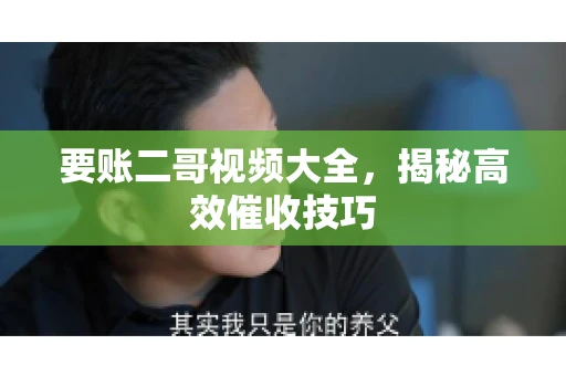 要账二哥视频大全，揭秘高效催收技巧
