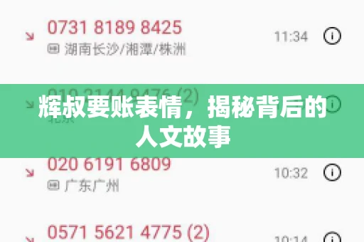 辉叔要账表情，揭秘背后的人文故事
