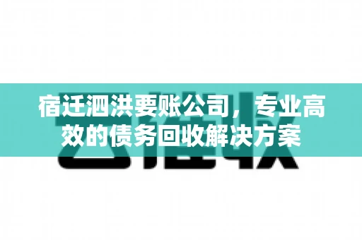 宿迁泗洪要账公司，专业高效的债务回收解决方案